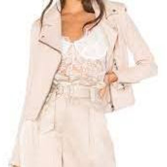 Lamarque NWT Donna Leather Jacket in Ballet Pink - Picture 5 of 5